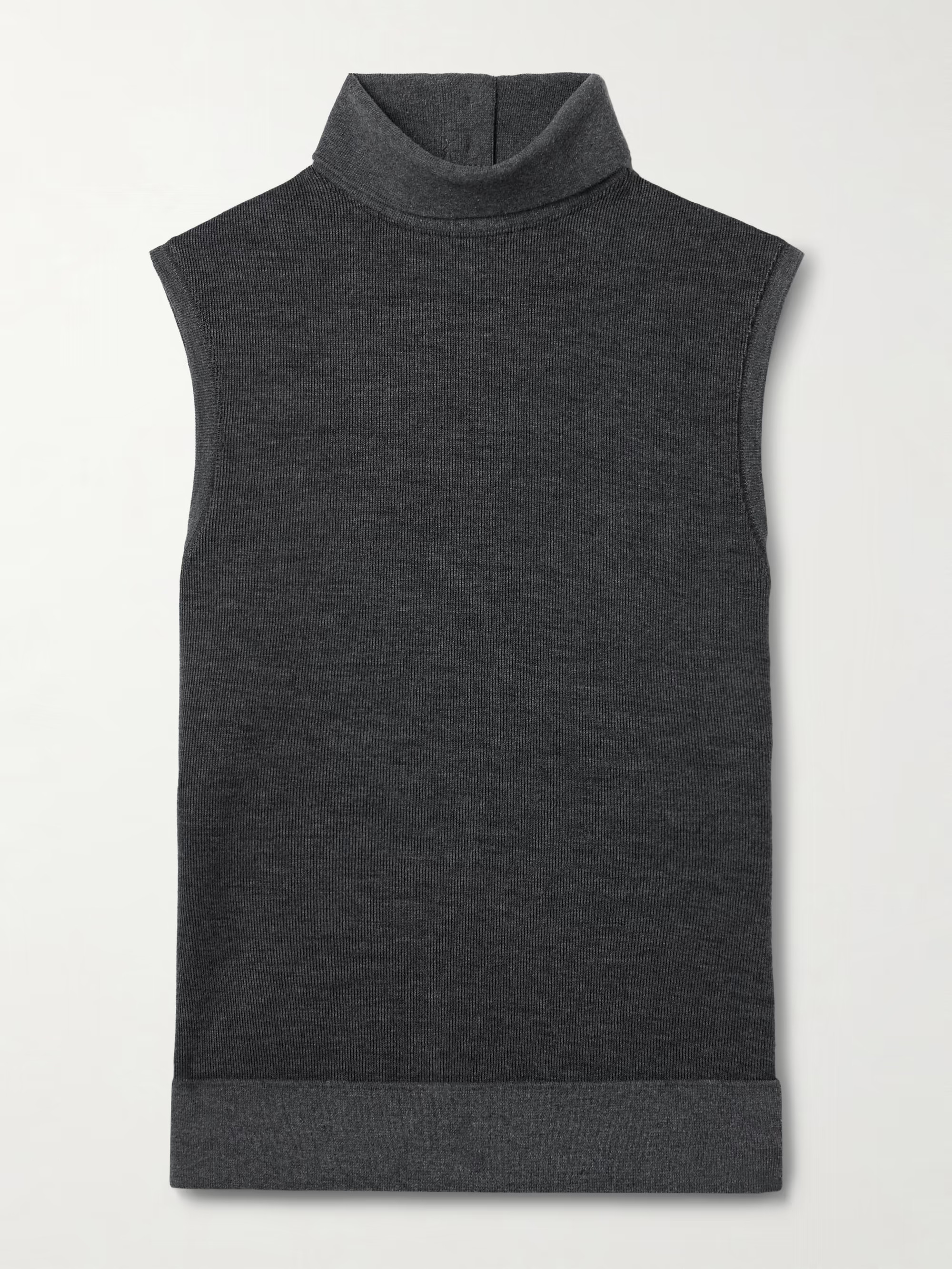Sandrine ribbed cotton-blend turtleneck tank | NET-A-PORTER (UK & EU)
