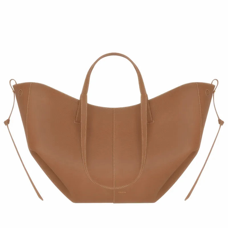 Le Cyme Mini Large Tote Bag Full Grain Textured Leather Polene Designer Magnetic Buckle Closure W... | DHGate