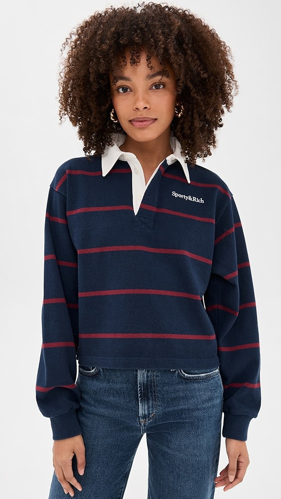 Serif Logo Rugby Polo | Shopbop