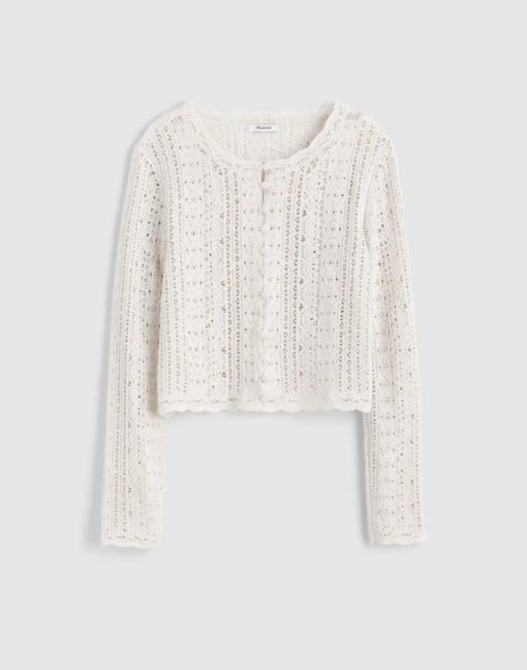 Open-Knit Lace Cardigan | Madewell
