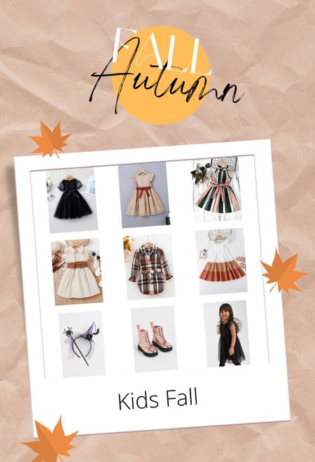 Fall KIDS clothes #sale #fall #fallclothes #h&m #falldresses #spookyszn #halloweenaccessories #boots #girls