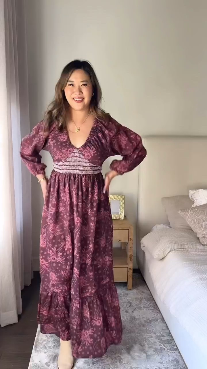 Amazon Fall Family Photo Dresses Green Dress: Medium Burgundy Dress: Small Plaid Mini Dress: Medium Ruffle Maxi Dress: Small

#LTKgrwm #LTKmomlife #LTKSeasonal