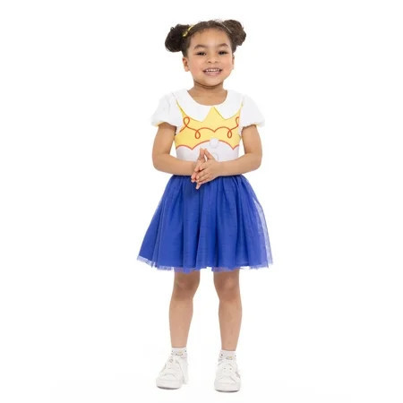 Toy Story Toddler Girls Jessie Puff Sleeve Cosplay Tutu Dress, Sizes 12 Months-5T | Walmart (US)