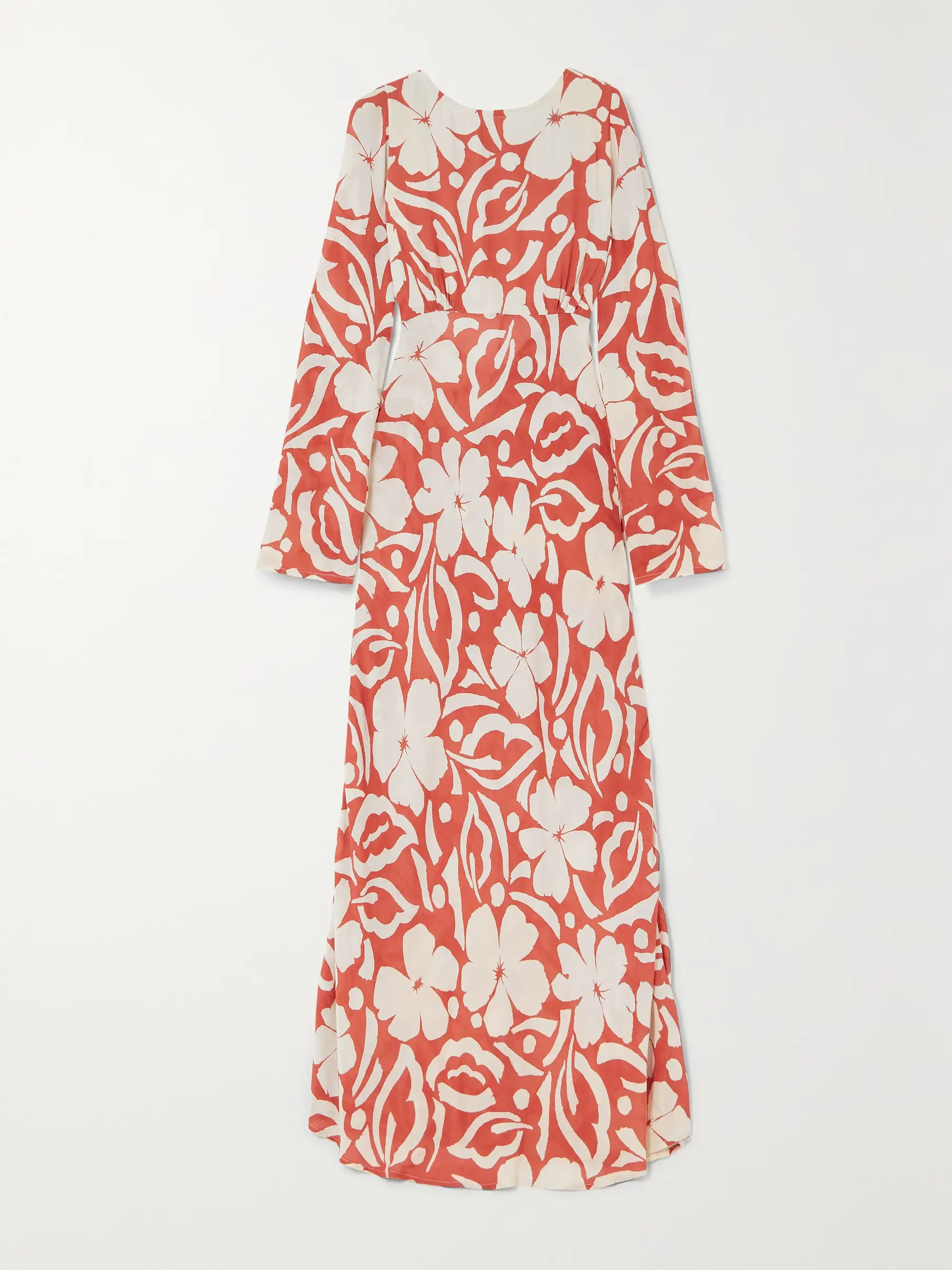 + NET SUSTAIN Shiva open-back floral-print voile maxi dress | NET-A-PORTER (US)