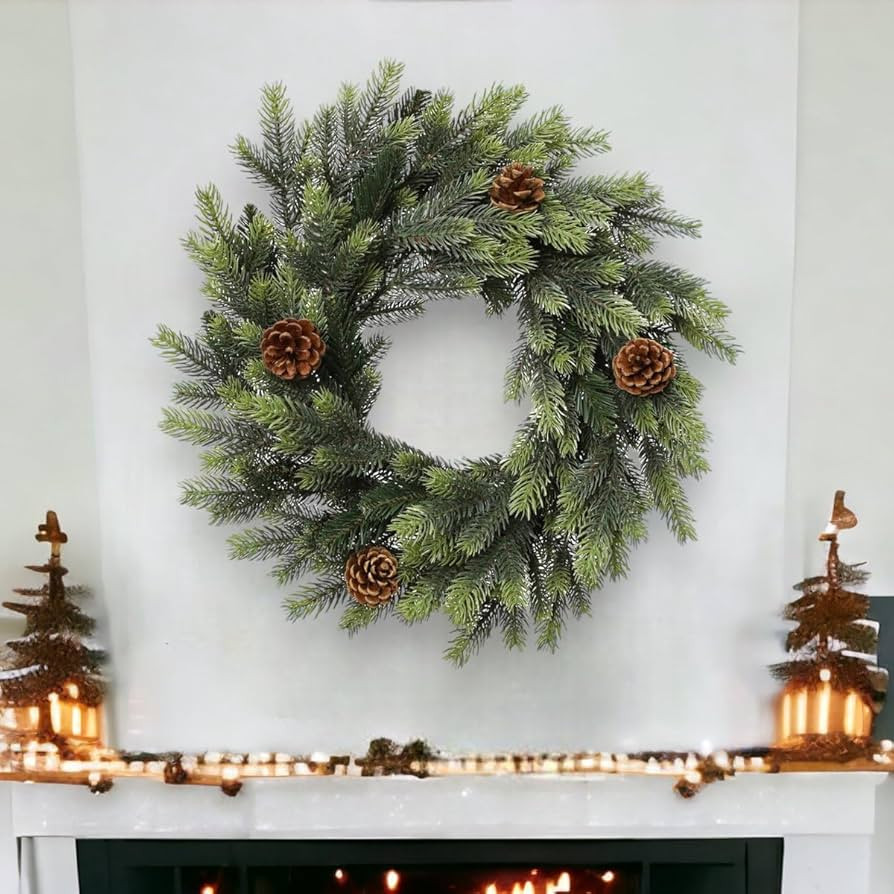 Meisterhome® Diameter 50 cm Premium Quality Christmas Wreath Door Wreath – Includes Golden Han... | Amazon (DE)