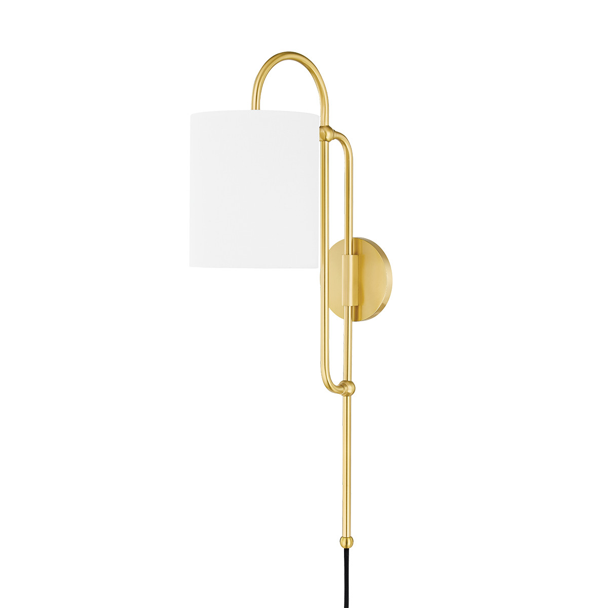 Caroline 1 Light Plug-In Sconce | Mitzi