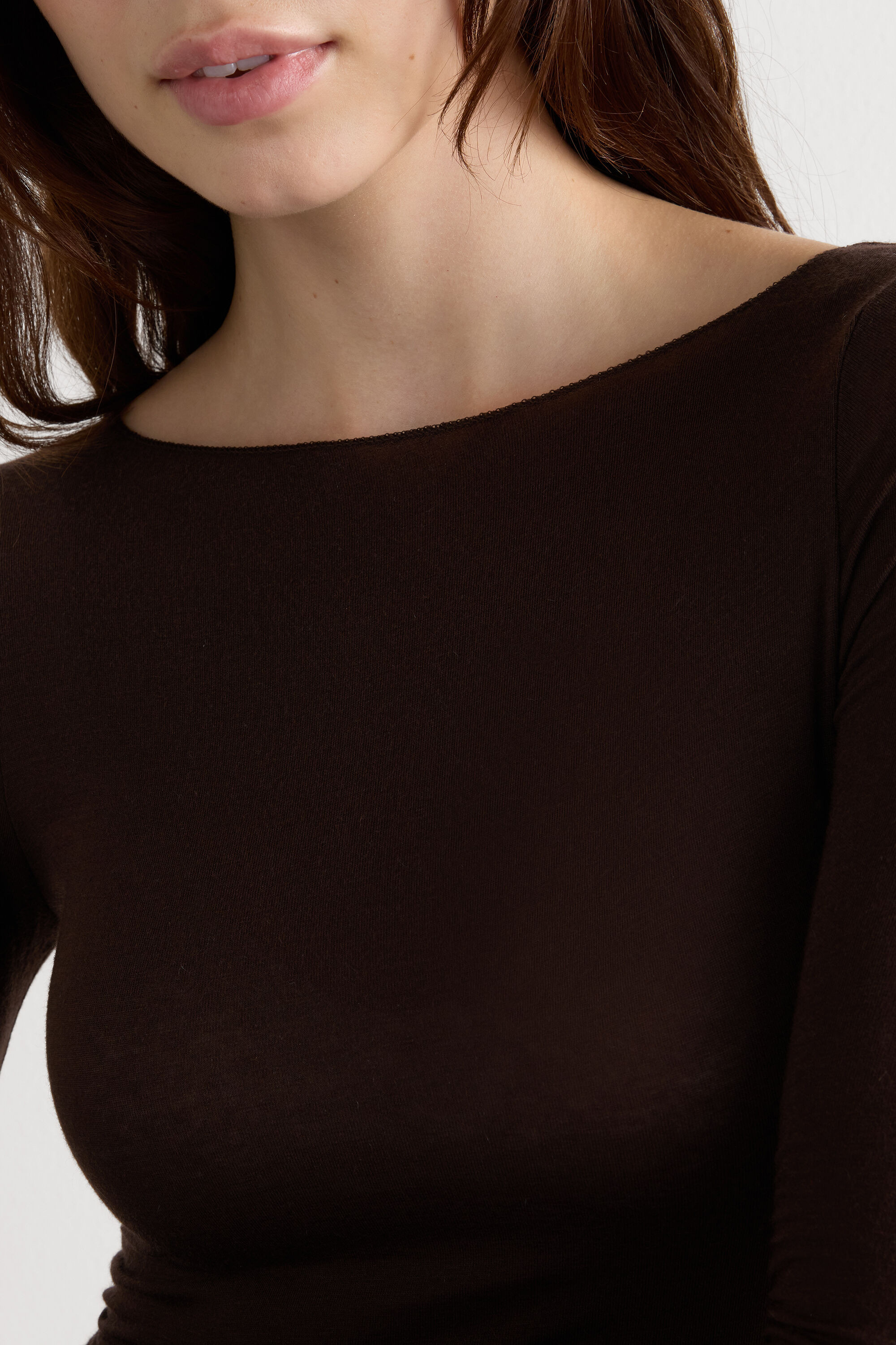 Boat Neck Modal Cashmere Ultralight Top | Intimissimi (US)
