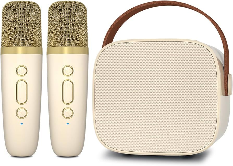 IROO Mini Karaoke Machine with 2 Wireless Microphone,Portable Bluetooth Speaker for Kids and Adul... | Amazon (US)