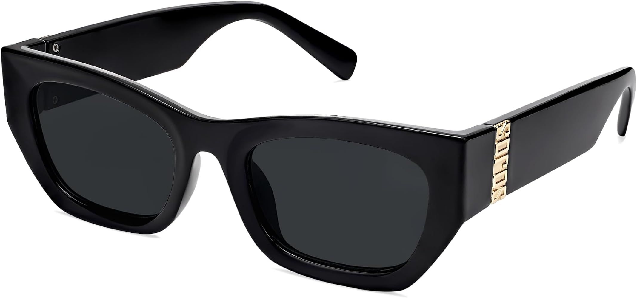 SOJOS Retro Rectangle Cateye Sunglasses for Women Men Thick Frame UV400 Lens Sunnies SJ2296 | Amazon (US)