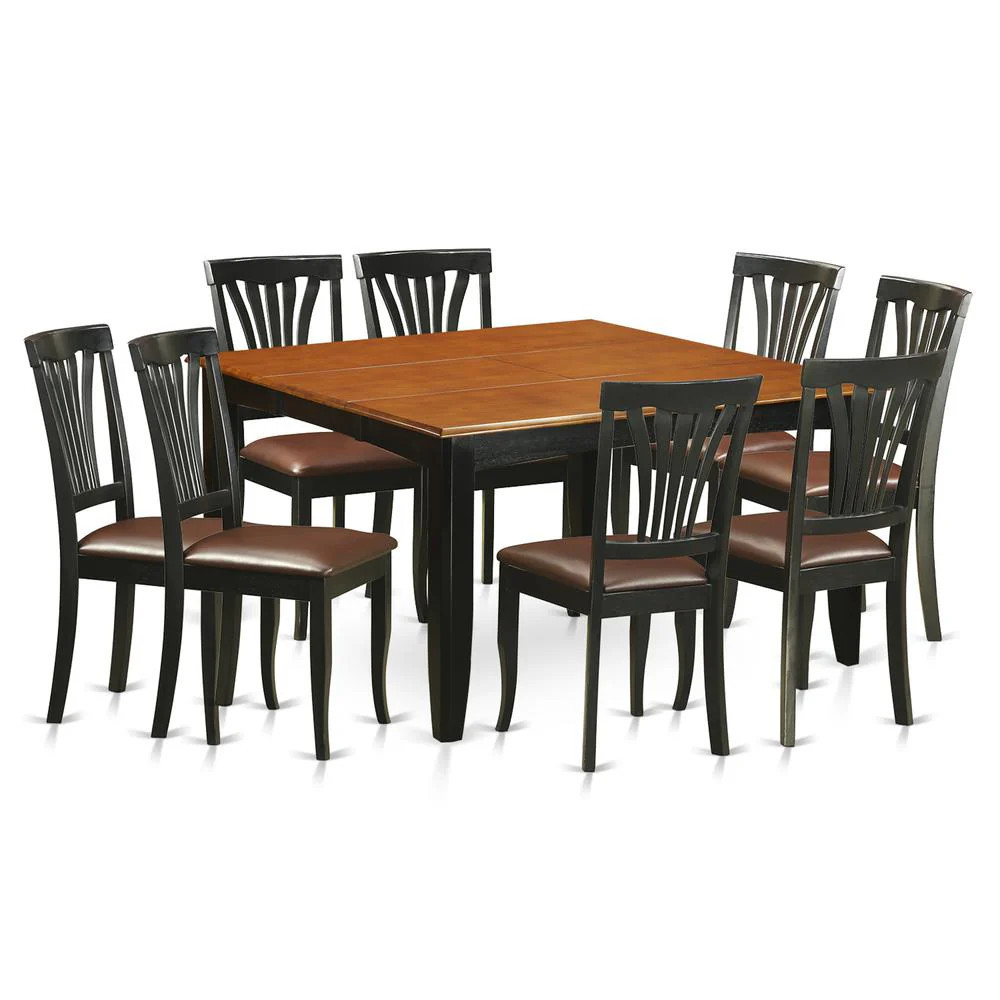 9 PC Dining room set-Dining Table and 8 Wood Dining Chairs | Shop Simon