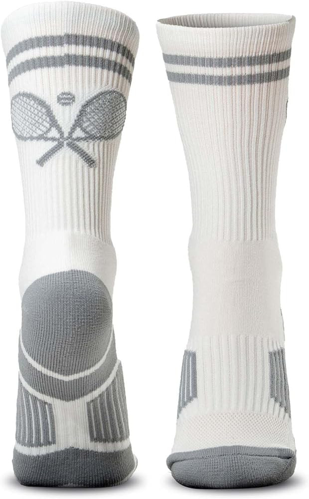 ChalkTalkSPORTS Tennis Performance Crew Socks - Crossed Racquets - Youth & Adult - Multiple Color... | Amazon (US)