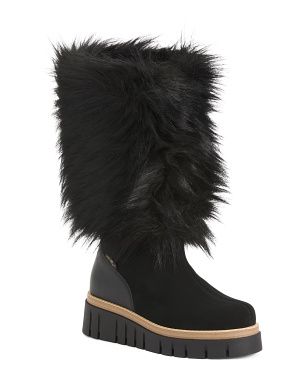 Made In Italy Faux Fur Booties | TJ Maxx