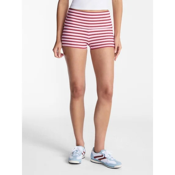 No Boundaries Foldover Shorts, 2.25" Inseam, Women's XXS-XXL | Walmart (US)