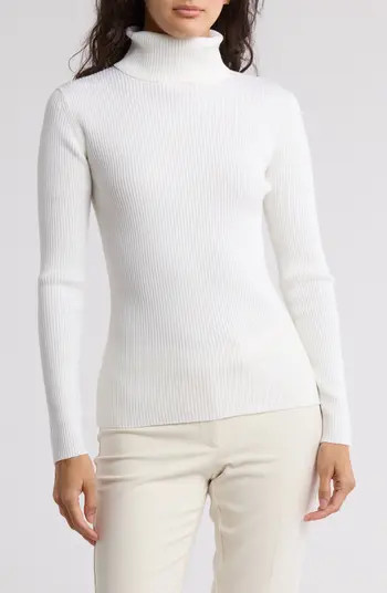 French Connection Rib Knit Turtleneck Sweater | Nordstromrack | Nordstrom Rack