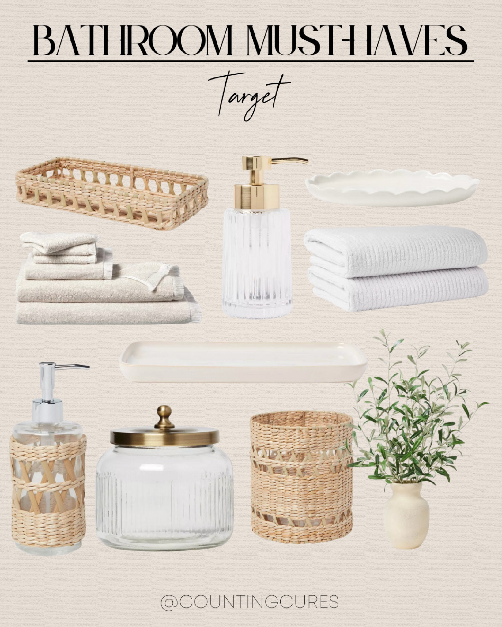 Pamper yourself with these luxurious bathroom essentials from Target! Treat yourself to a spa-like experience at home and get these high-quality products at an affordable price.
#bathtowels #decorstyling #organizationhacks #selfcare

#LTKHome #LTKSeasonal #LTKStyleTip
