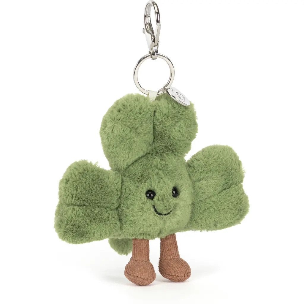 Jellycat Amuseables Shamrock Bag Charm in Green at Nordstrom | Nordstrom