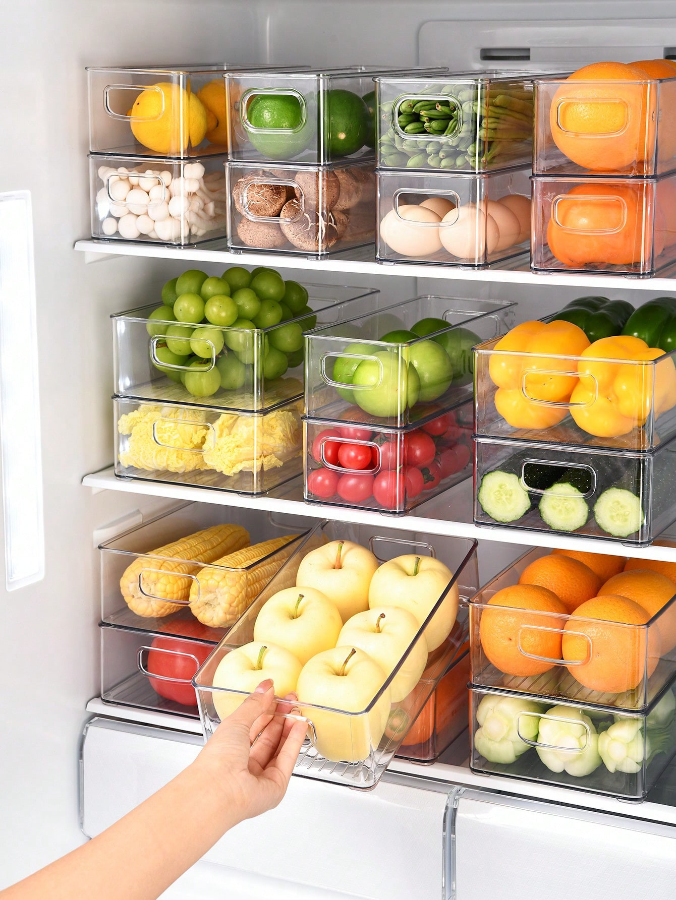 Refrigerator storage box, beverage storage storage box 1pc | SHEIN