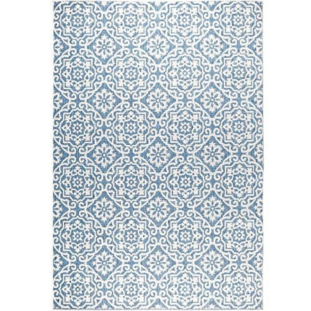 Nicole Miller New York Patio Country Danica Transitional Geometric Indoor/Outdoor Area Rug, Blue/... | Walmart (US)