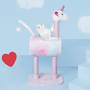 ZEZE Funfetti Unicorn 41-in Sisal Cat Tree - Chewy.com | Chewy.com