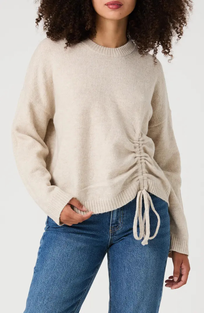 French Connection Kezia Cinched Tie Front Sweater | Nordstromrack | Nordstrom Rack