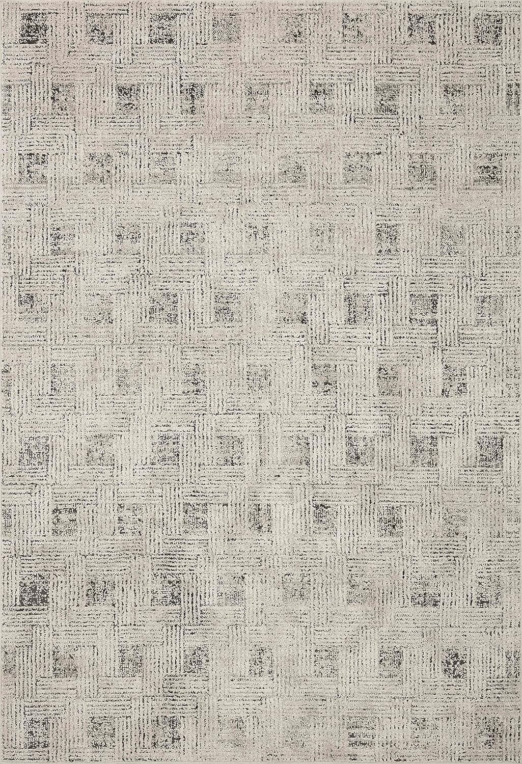 Loloi II Kamala Collection KAM-01 Grey/Graphite, Transitional 2'-7" x 8'-0" Runner Rug | Amazon (US)