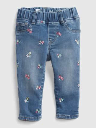 Baby Floral Pull-On Jeggings with Stretch | Gap (US)