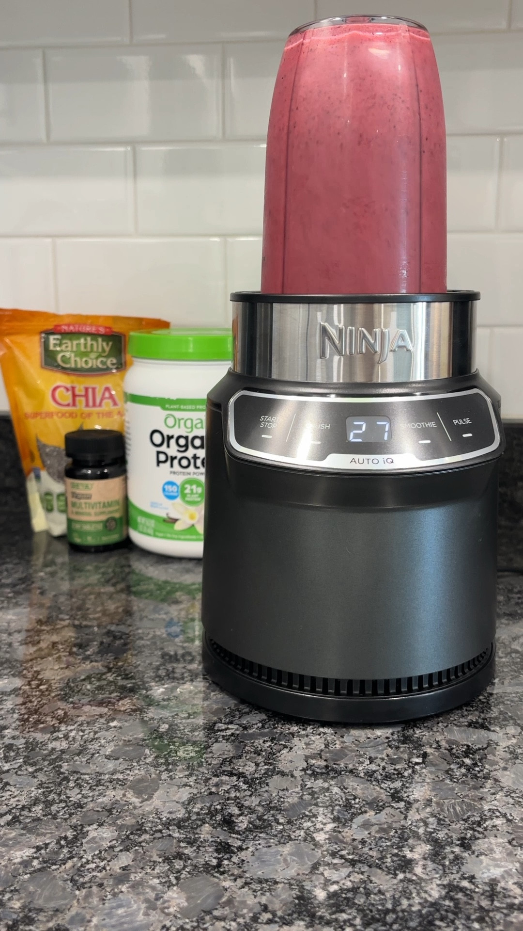 Just hit one button and the Ninja Auto iQ blends to perfection. I use the 18 oz cups to prep after school smoothies. 

#LTKSaleAlert #LTKHome #LTKFindsUnder100