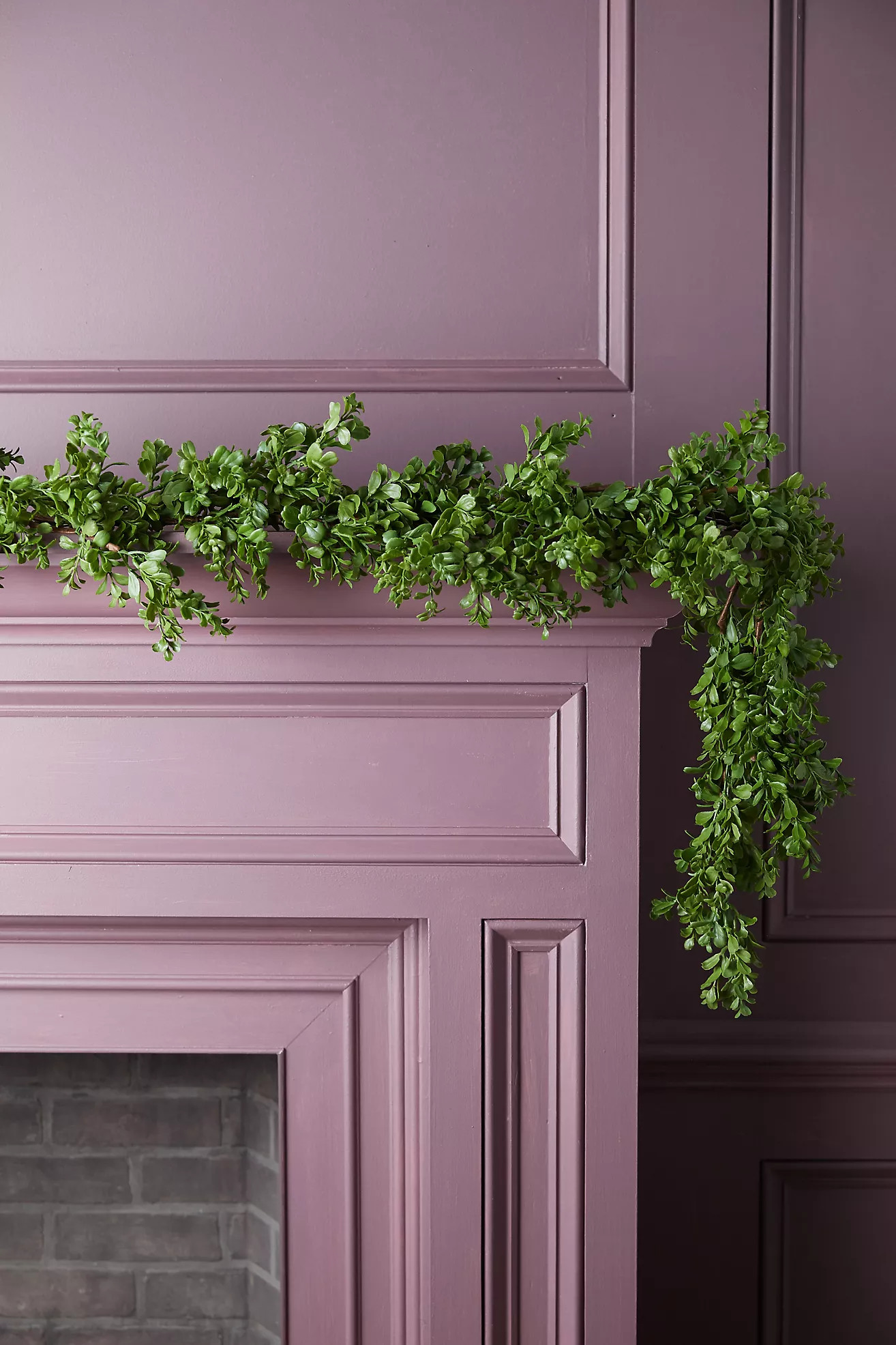 Faux Boxwood Garland | Anthropologie (US)