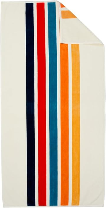 Loon & Lake Luxury Beach Towels Set of 2 - Retro Stripes | 2 Pack 30" x 60" | Crafted from 100% C... | Amazon (US)