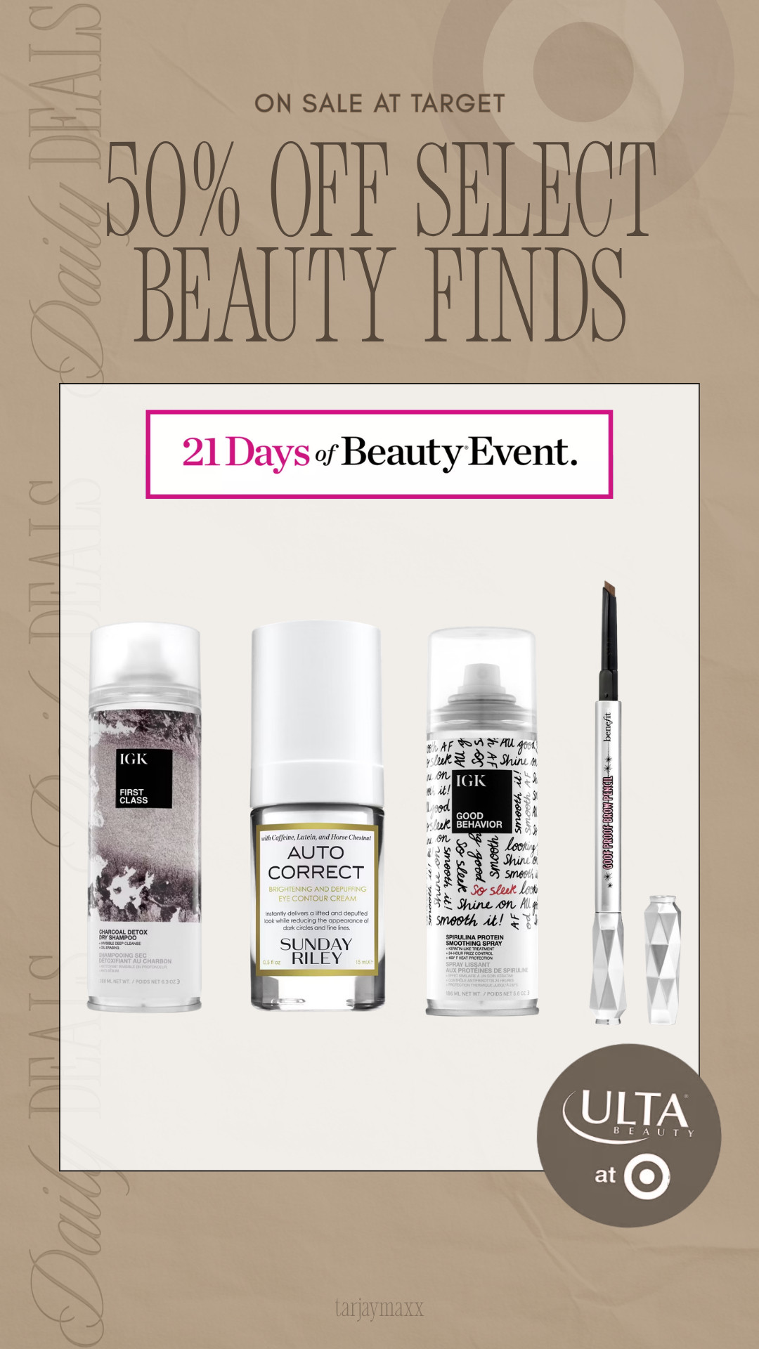 This IGK heat protectant spray is the absolute BEST and smells so good 😭 the sunday riley auto correct alone makes this sale worth it!
spring outfits 2026, easter outfits women, date night outfits, vacation outfits beach, spring dresses, plus size fashion, work outfits, business casual workwear, easter dress women, easter basket ideas, target beauty sale, ulta beauty at target, 21 days of beauty, beauty deals, skincare sale, haircare favorites, heat protectant spray, hair routine 

 #LTKmorningroutine #LTKselfcare #LTKBeauty