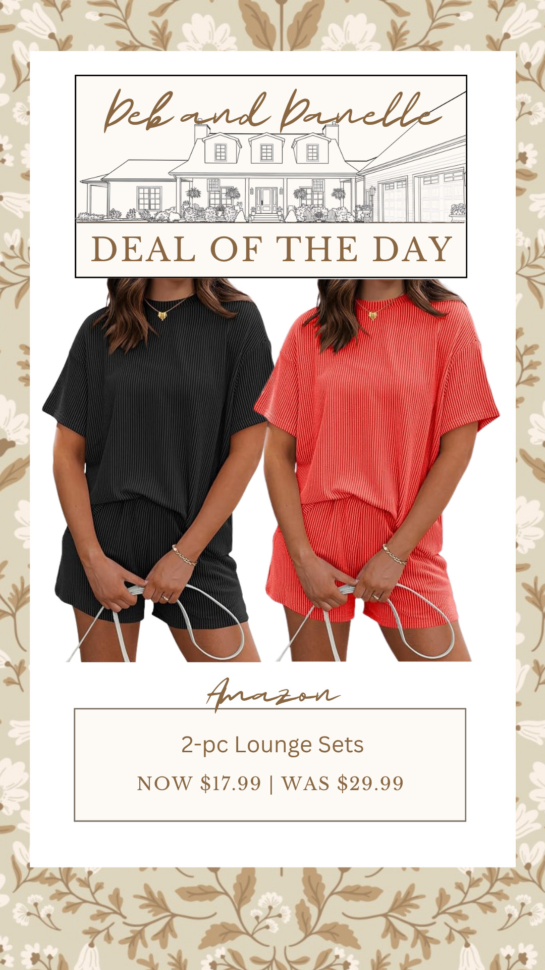 There is a great deal on this lounge set from Amazon. It is great for around the house, running errands, or traveling.  

 #LTKSeasonal #LTKSaleAlert #LTKMidsize