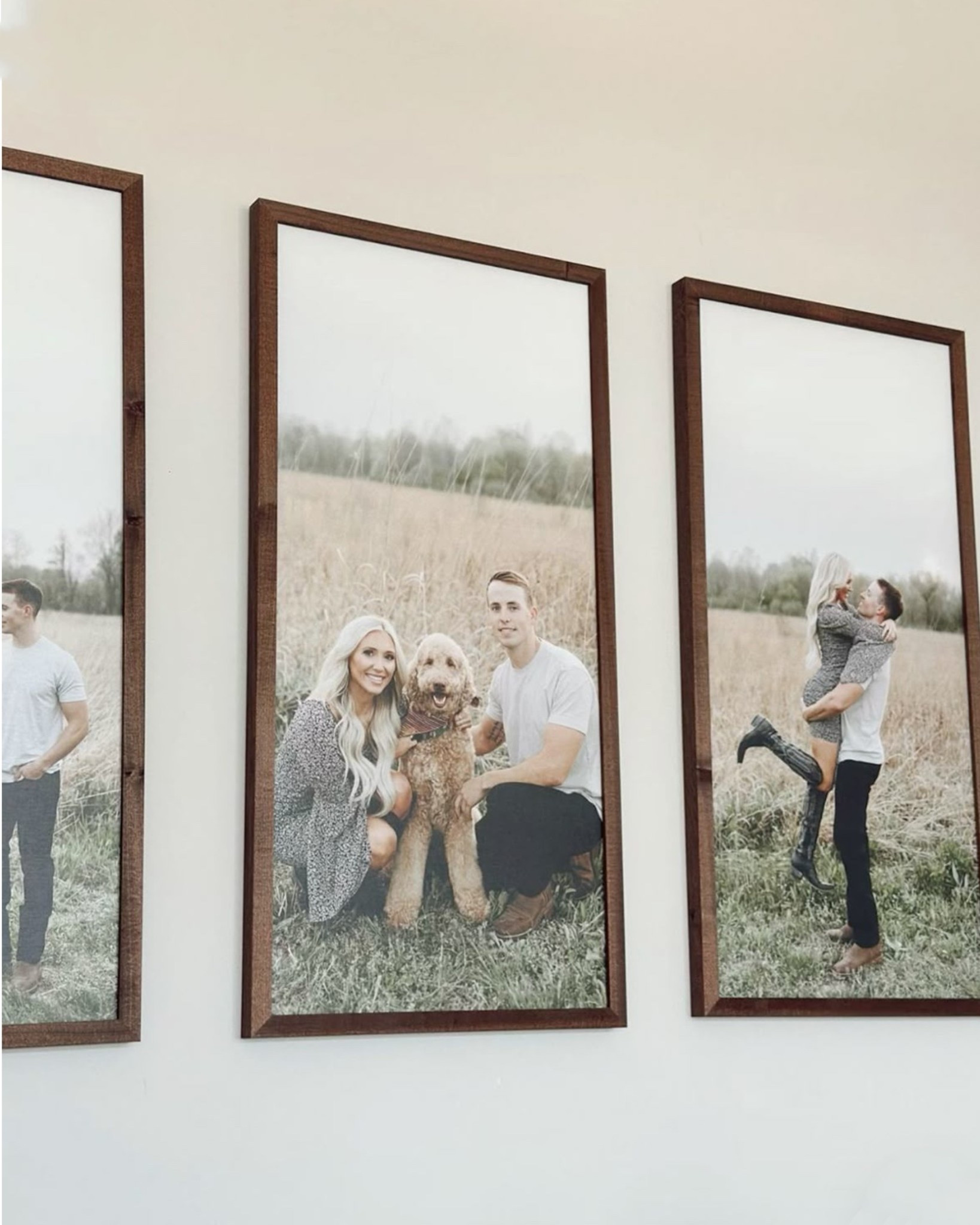 Custom wall art for over stairs or entery way - these are small woods home but linking from a few other places you can custom frames | canvases! 

#LTKHome