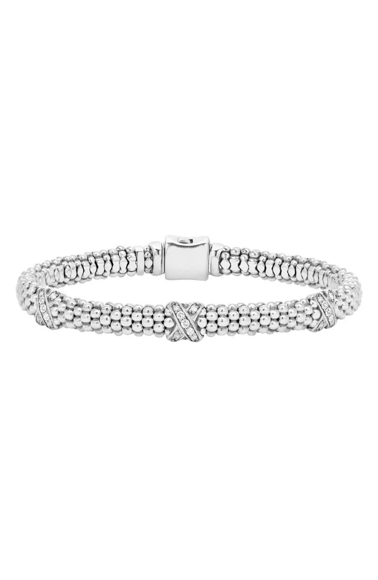'Signature Caviar' Diamond Rope Bracelet | Nordstrom