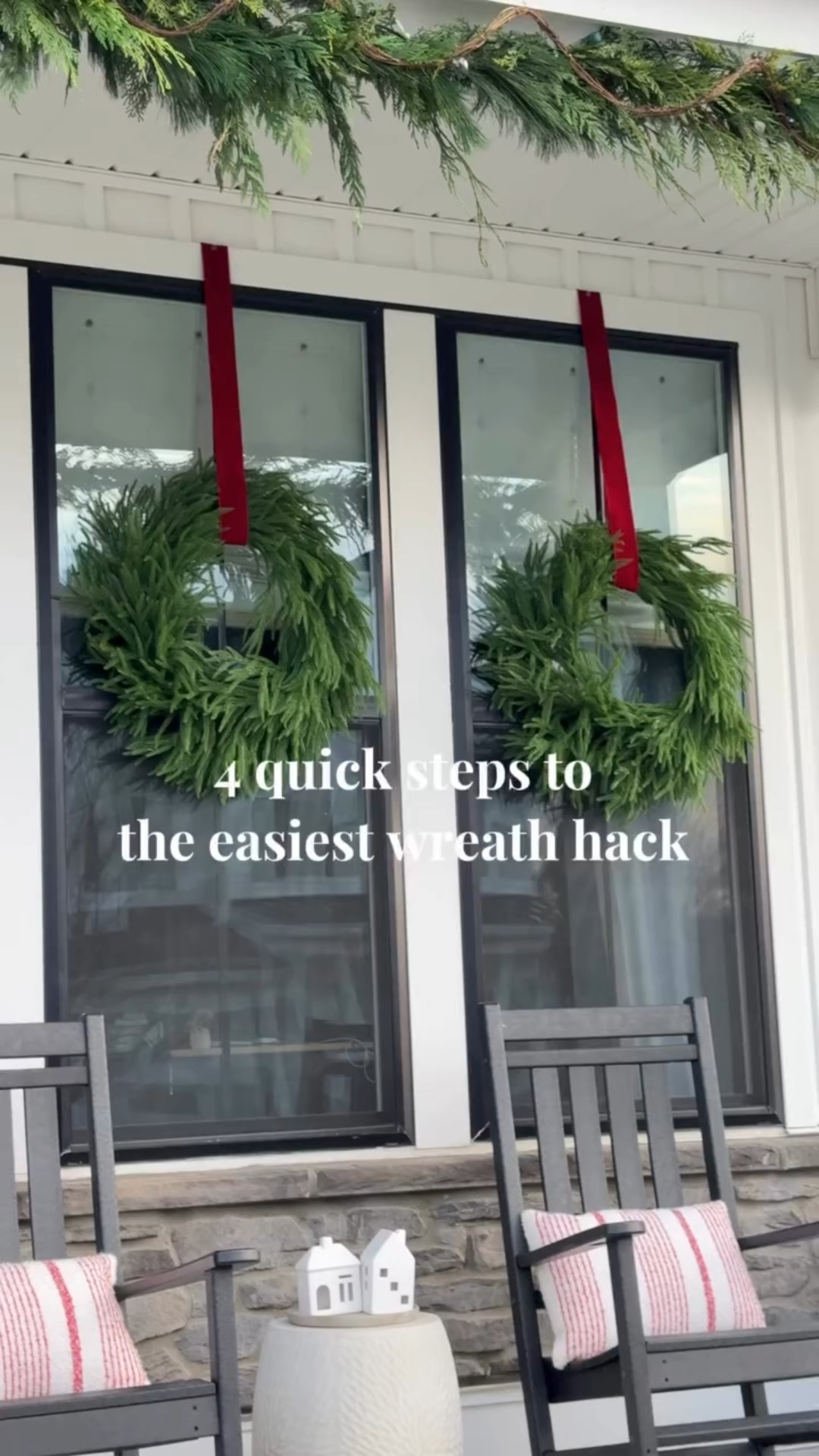 The easiest wreath hack—no holes, no stress, just pretty🎄✨
Details linked in bio.

#holidayhack
#christmasdecor
#easydecor