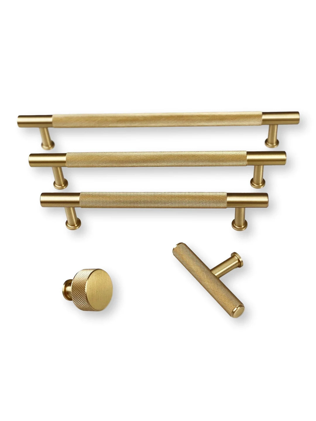 Solid Satin Brass texture No. 2 Knurled Drawer - Etsy | Etsy (US)