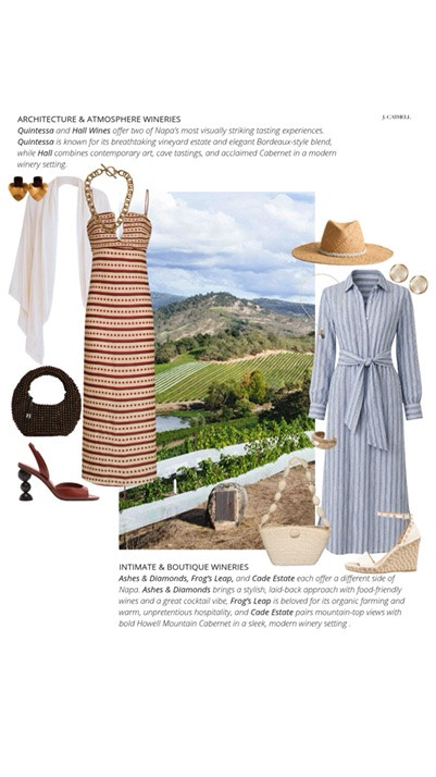 Napa is always a good idea 🍷✨

I pulled together the ultimate Napa Valley edit featuring what to wear for wine tastings, vineyard lunches, luxury hotel stays, and long dinners under the string lights — plus the best hotels, wineries, and restaurants to add to your itinerary.

Think effortless dresses, chic sandals, lightweight layers, and polished accessories that feel perfectly at home among the vines. Equal parts relaxed, romantic, and incredibly chic.

Save this one for your next wine country weekend 🤍#NapaValley #WineCountryStyle #VacationStyle #ResortWear #SummerStyle #LTKFinds #NapaFashion #TravelOutfits #WeekendGetaway #CaliforniaStyle #VineyardStyle #LuxuryTravel #WhatToWear #LTKStyle

#LTKTravel #LTKSeasonal #LTKOver40 #LTKTravel