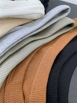 GEMBERA Womens Sleeveless Racerback High Neck Casual Basic Cotton Ribbed Fitted Tank Top | Amazon (US)