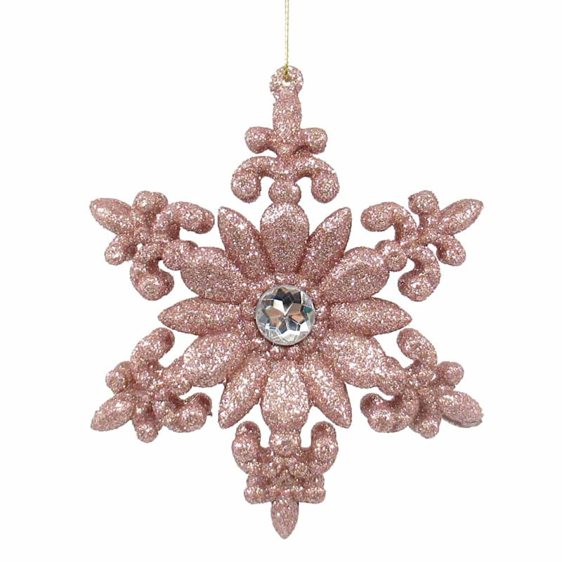 Glittered Star Ornament, 5" | At Home