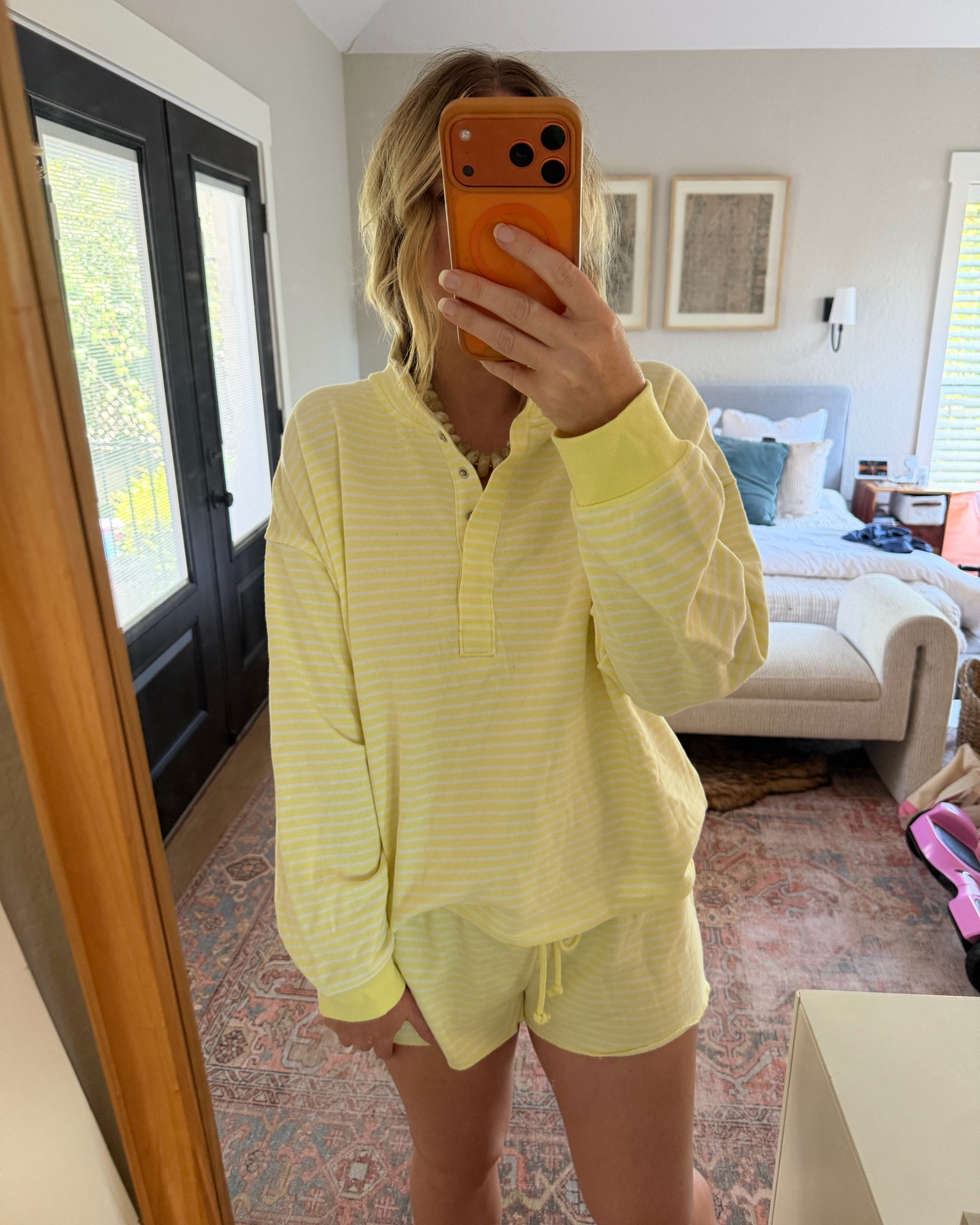 Recent Target finds I won’t be returning 👀 and you’ll be seeing me repeat at pick up every day. 🤗💕 wearing a medium in everything but the yellow set - size large (shorts are tiny, prob won’t wear out of house)

#LTKmomlife #LTKootd