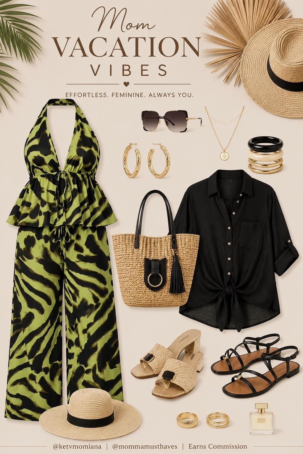 vacation outfits beach | This set is giving rich vacation energy without trying too hard 😍🌴 Flowy, flattering, breathable, and PERFECT for vacation dinners, beach resorts, brunch, or walking around feeling expensive all summer long ✨ The print alone is a whole statement 👏🏽 #plussizemom #plussizefashion #vacay #baecation

#LTKTravel #LTKPlusSize #LTKSeasonal