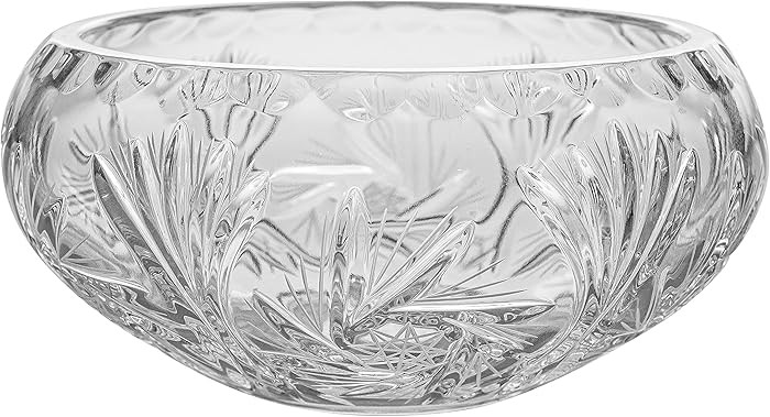 Barski Bowl - Hand Cut Crystal - Glass - 4.6" Diameter - for - Candies - Nuts - Chocolate - Small... | Amazon (US)