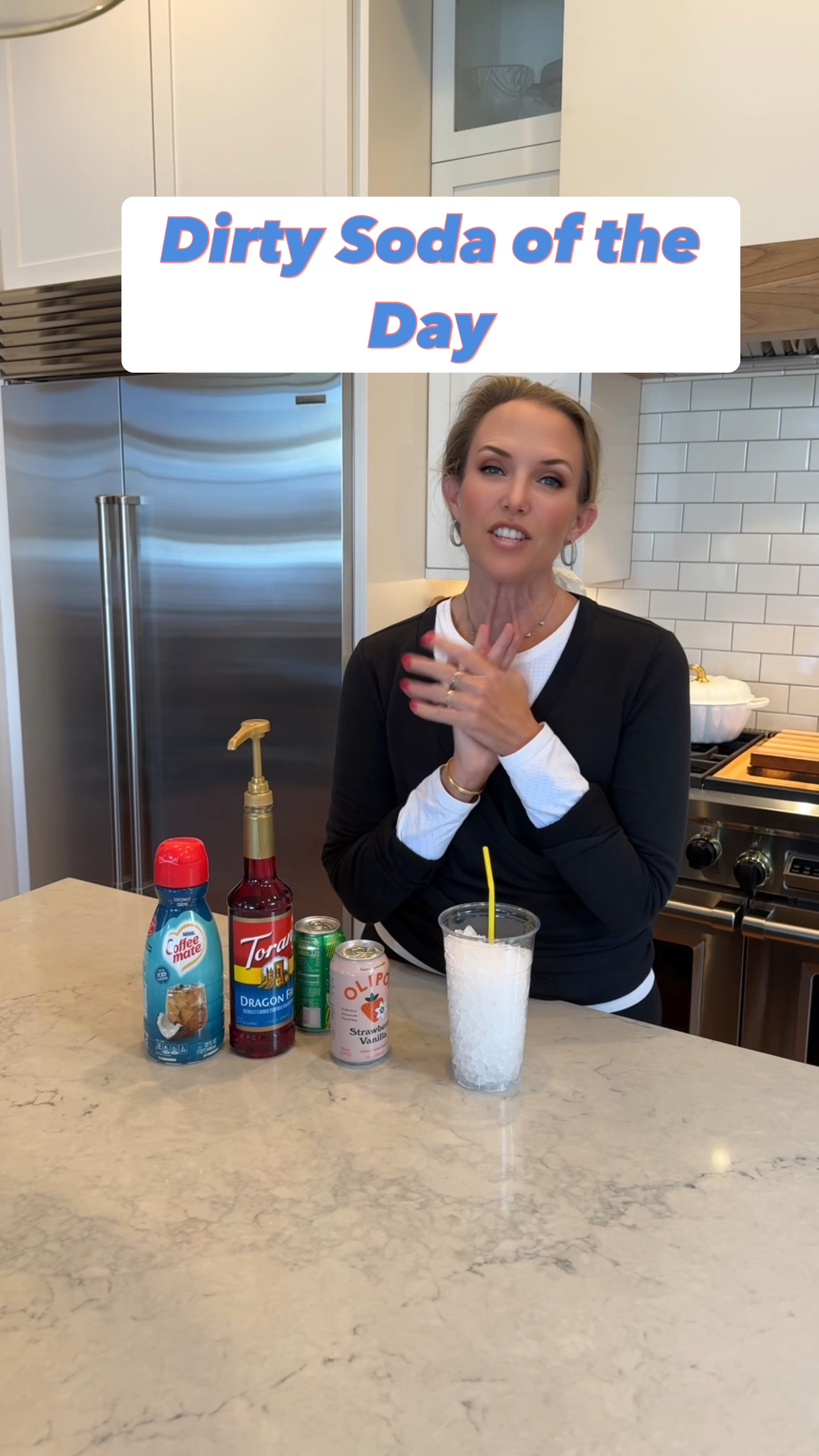 Today’s dirty soda of the day is called, ‘Snowfall’ and it is different from the ones that you would get in a soda shop. I have links to all of the ingredients and resources in my shop. Cheers! 🥤😘

#LTKWatchNow #LTKHome #LTKParties