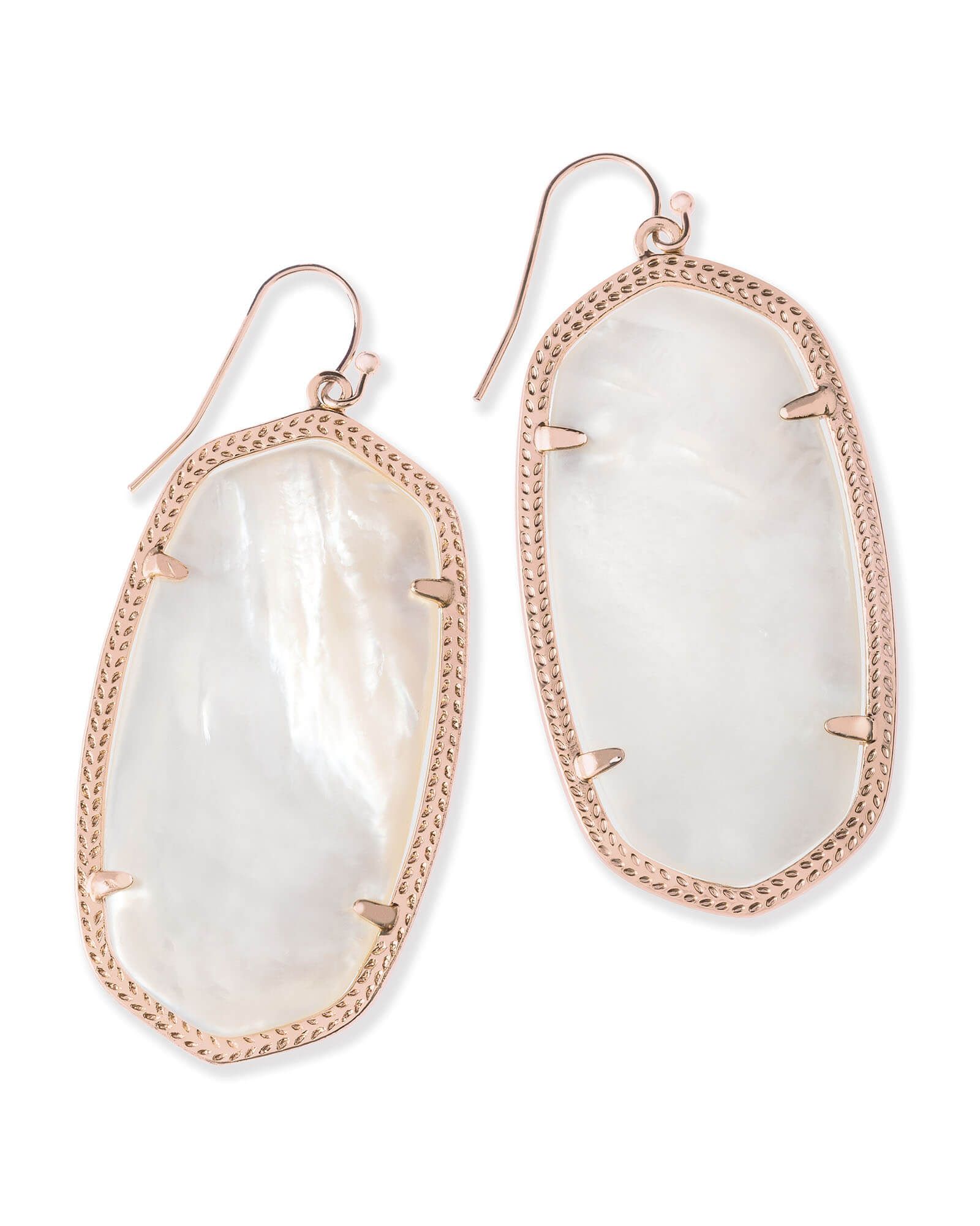 Danielle Rose Gold Earrings in Ivory Pearl | Kendra Scott