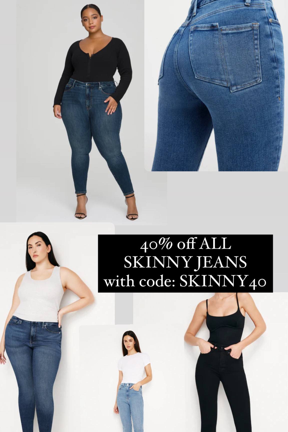 Skinny jeans ALL on sale with code: skinny40 

#LTKSaleAlert #LTKStyleTip