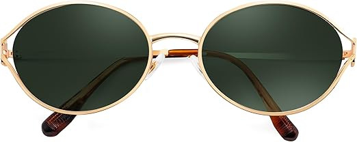 FEISEDY Retro Oval Small Sunglasses for Women Men 90s Trendy Classic Y2K Frame Round Shades UV400... | Amazon (US)