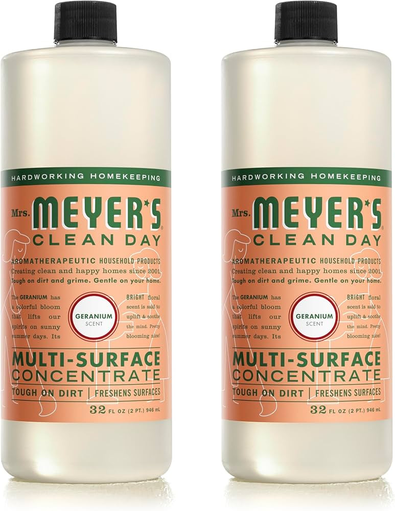 MRS. MEYER'S CLEAN DAY Multi-Surface Cleaner Concentrate, Use to Clean Floors, Tile, Counters, Ge... | Amazon (US)