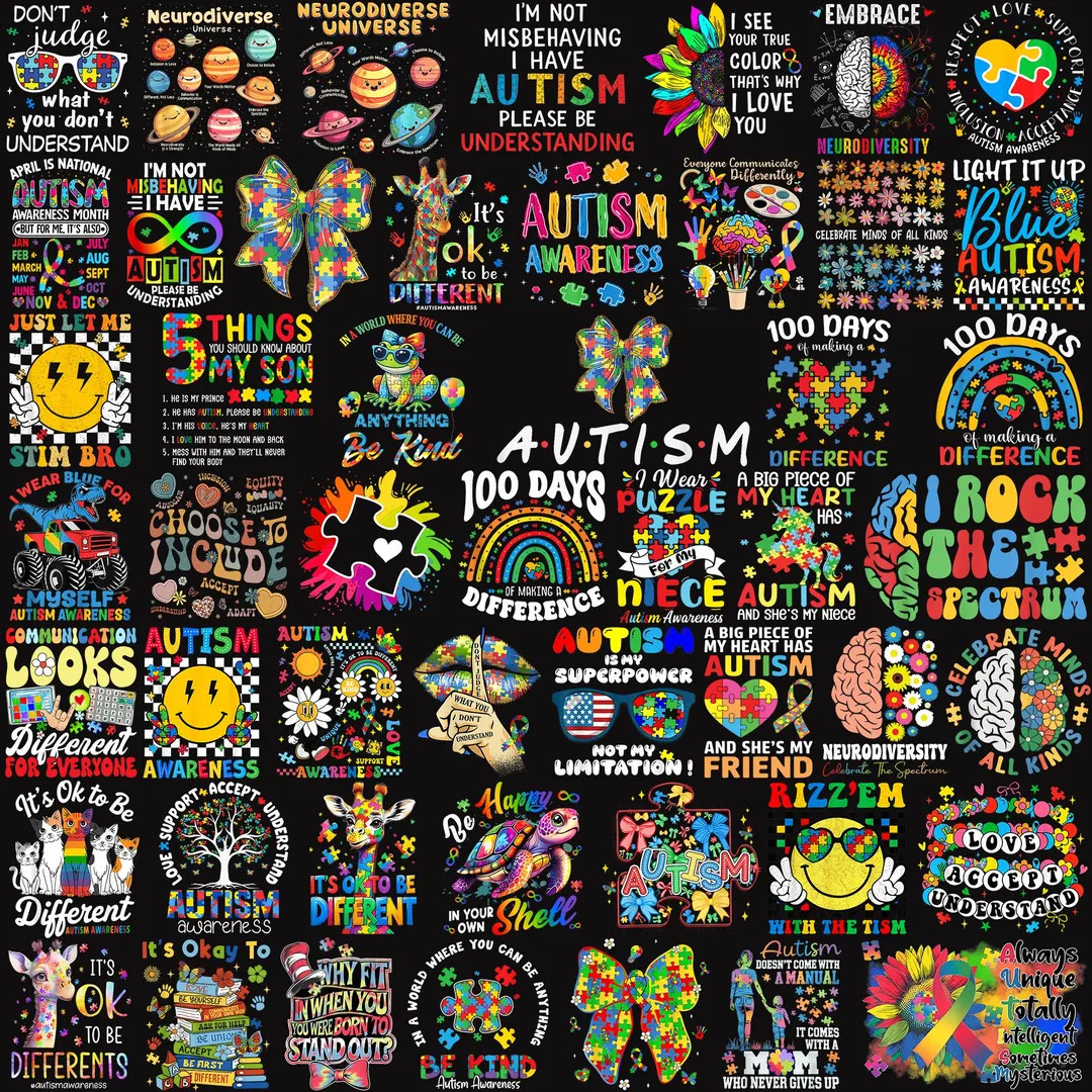 50 Png + Autism Png Bundle, Autism Png, Autism Awareness Coquette Png, Autism Awareness Png, Puzz... | Etsy (US)