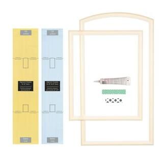 EZ-Door 28 in., 30 in. and 32 in. Width Interior Door Self-Adhering Decorative Frame Kit-EZD-FR-3... | The Home Depot