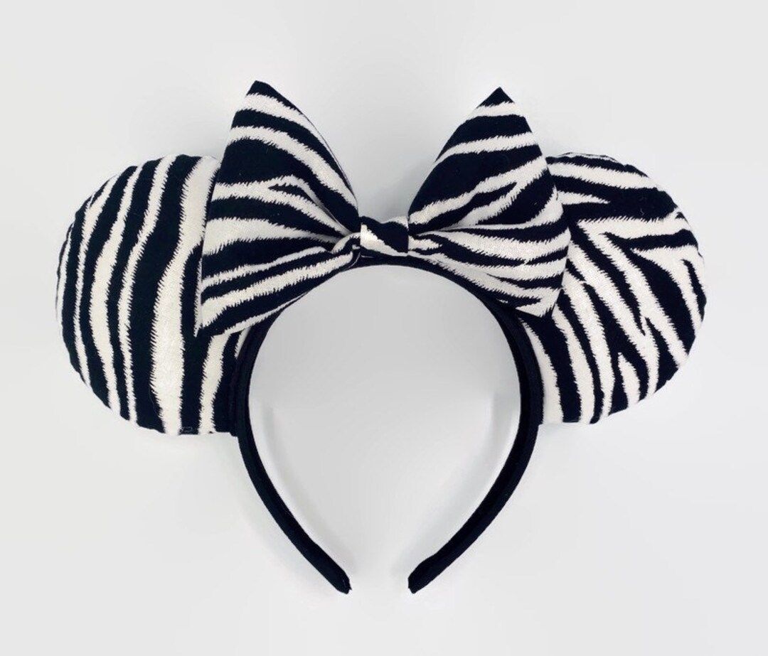 Zebra Mouse Ears Headband / Animal Kingdom Ears / Zebra Ears - Etsy | Etsy (US)