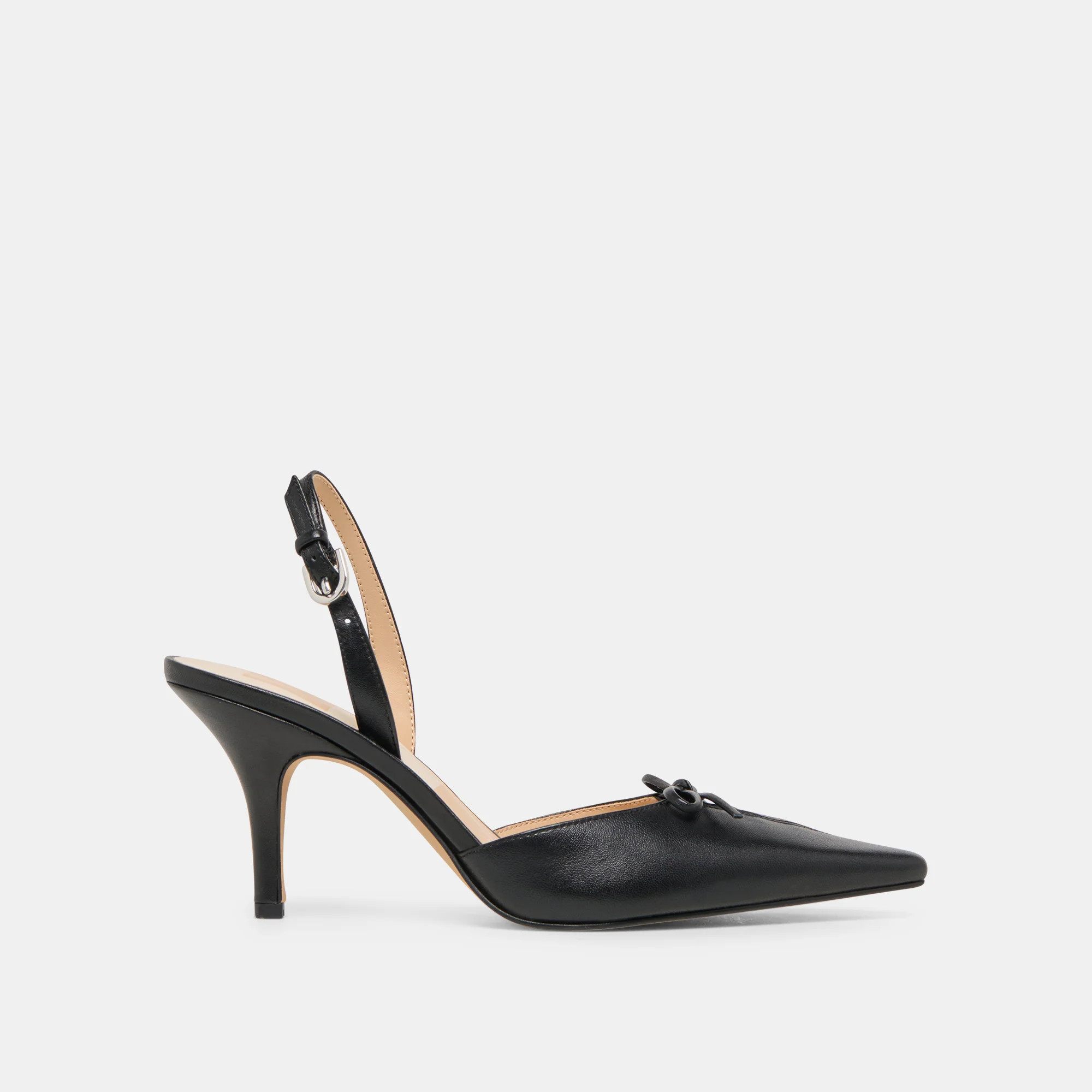 Hamya Heels Black Leather | DolceVita.com